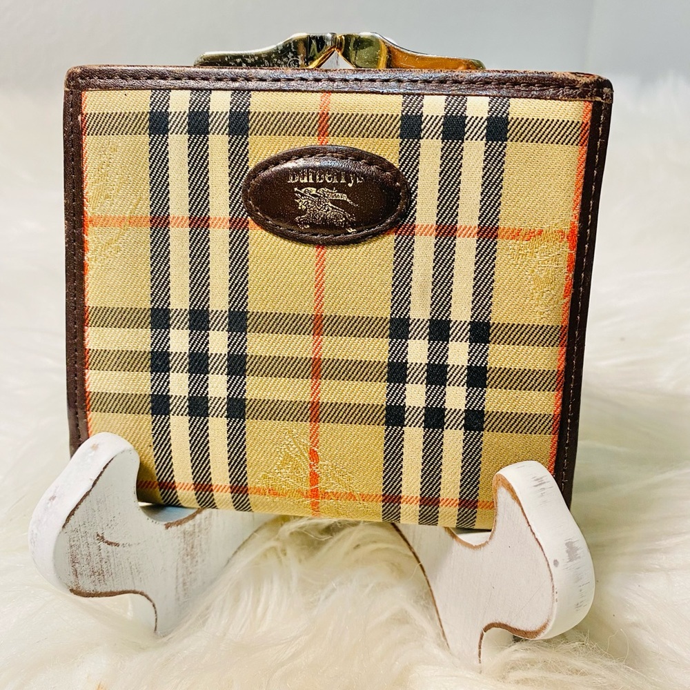 Burberry Nova Check Kisslock Wallet